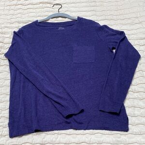 J. Crew Women’s Long Sleeve Linen Tee